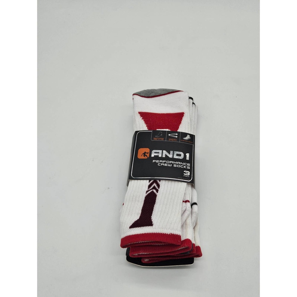 New Men's 3 pack And1 Performance  Cew Socks